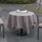Deerlux 100% Pure Linen Washable Tablecloth Solid Color, 52 x 70 Rectangle Gray QI003989.5270.GY - alternate 3